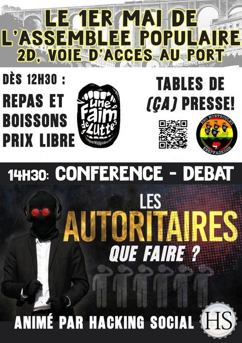 1ER MAI - CONFÉRENCE DE HACKING SOCIAL - Les Autoritaires, que faire ?