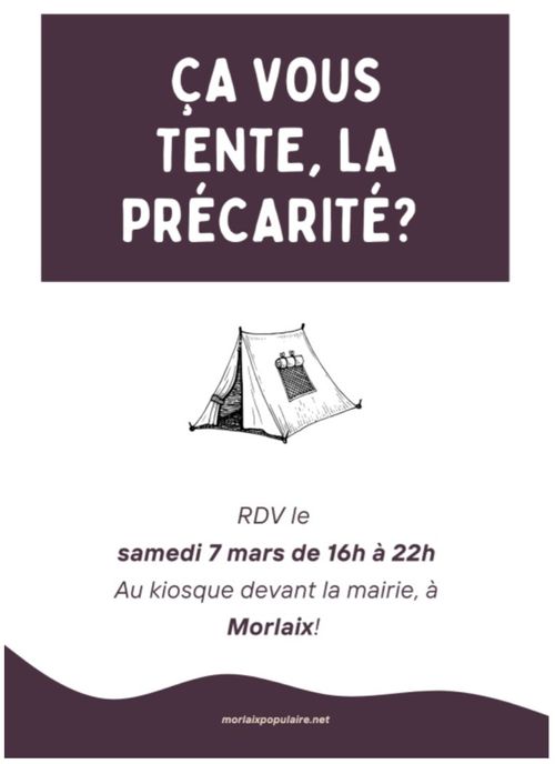 Ça vous tente la précarité ?! Action contre le mal-logement et la précarité !